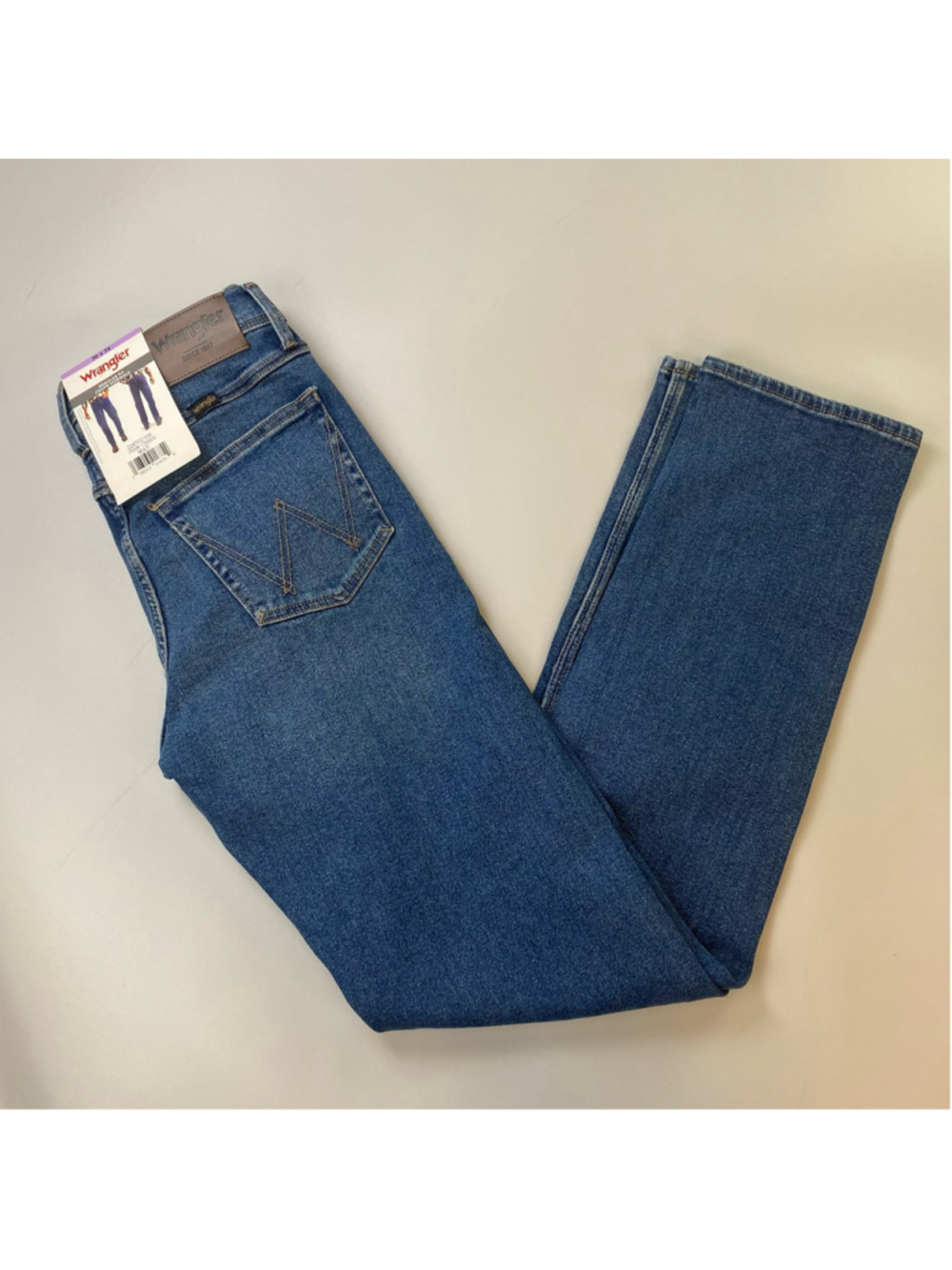 Wrangler Jeans 30 x 34 Blue Regular Fit Stretch Western Classic Heritage Cowboy